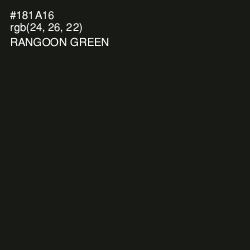 #181A16 - Rangoon Green Color Image